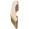Ekena Millwork 3-inch W x 6-inch D x 10-inch H Olympic Rough Cedar Woodgrain TimberThane Knee Brace, Primed BRCUR03X06X10OLYRCPR - alternate 2